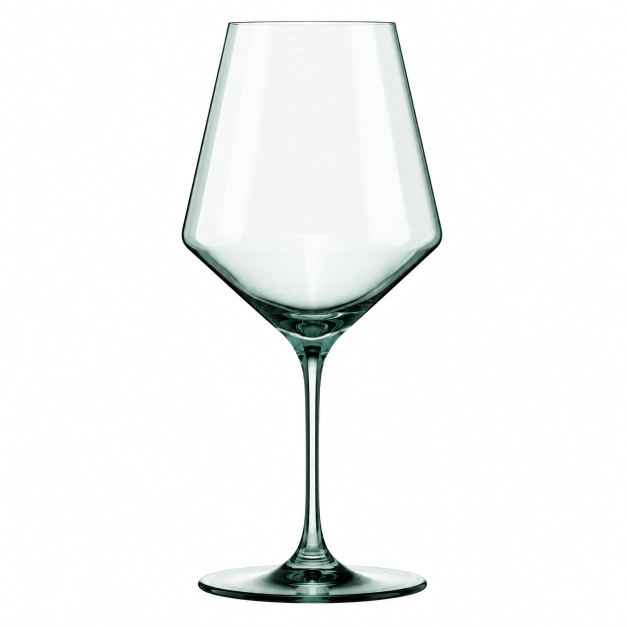 Verre à vin 550 ml en verre transparent à pied design contemporain