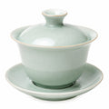 Gaiwan en céramique 12 cm vert céladon avec couvercle pour thé