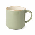 Mug 350 ml en céramique vert sauge style minimaliste avec anse