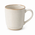 Mug 350 ml en céramique beige pour boissons chaudes style artisanal